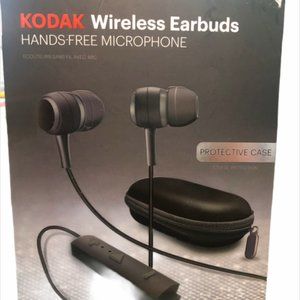 Kodak Wireless Earbuds/Microphone-Black